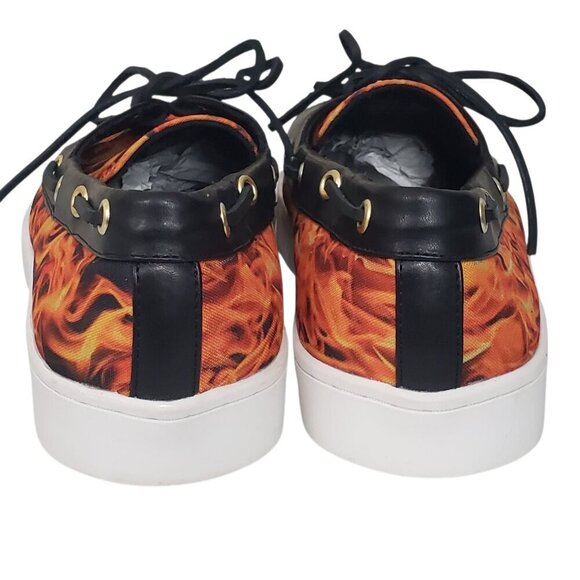 Loudmouth Flames Sailor Boat Style Loafers - Picture 5 of 11